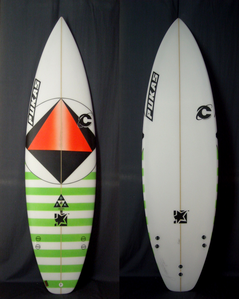 PUKAS ダーク PUKASカラーデザイン：プーカスのサーフボード